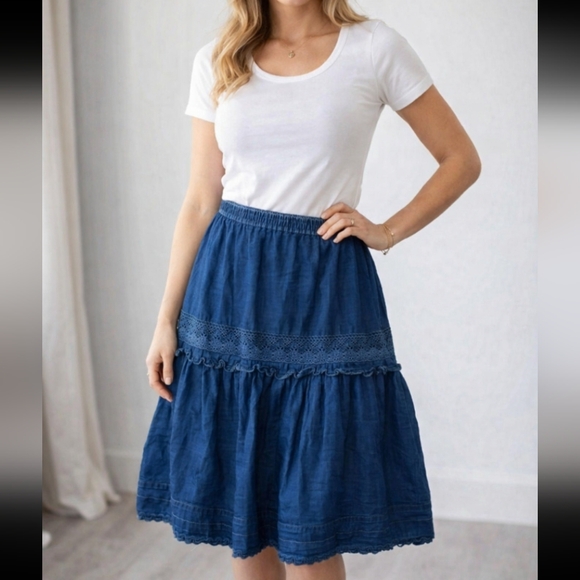 liz wear Dresses & Skirts - Liz Wear Vintage Denim Skirt